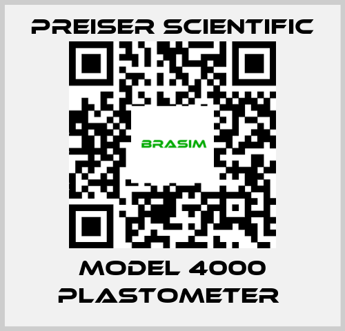 Preiser Scientific-Model 4000 Plastometer  price