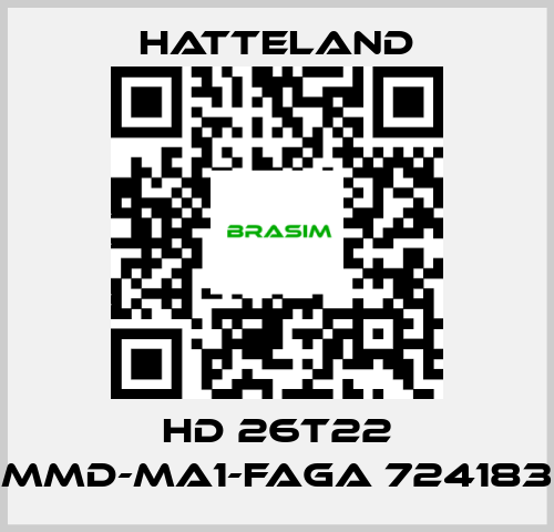 HATTELAND-HD 26T22 MMD-MA1-FAGA 724183 price