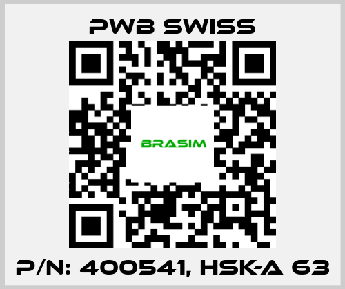 PWB Swiss-P/N: 400541, HSK-A 63 price