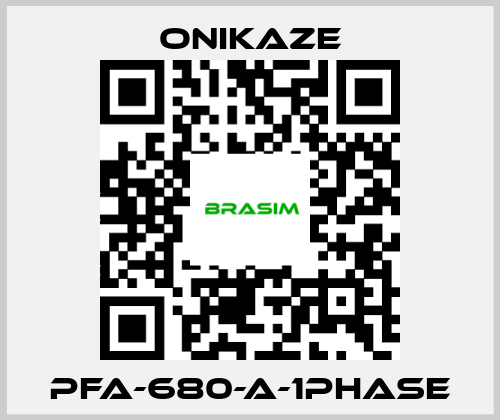 Onikaze-PFA-680-A-1PHASE price