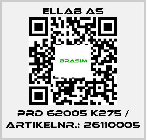 ELLAB AS-PRD 62005 K275 / Artikelnr.: 26110005 price