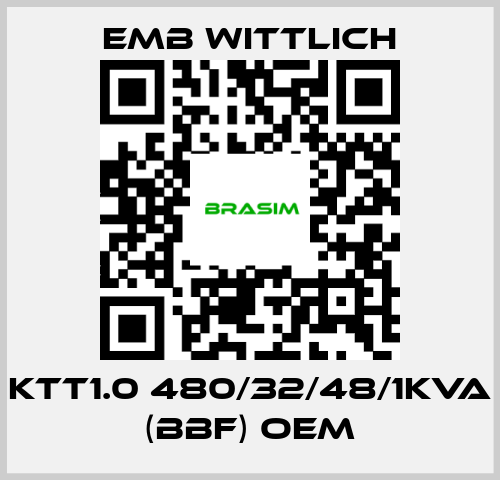 EMB Wittlich-KTT1.0 480/32/48/1KVA (BBF) OEM price