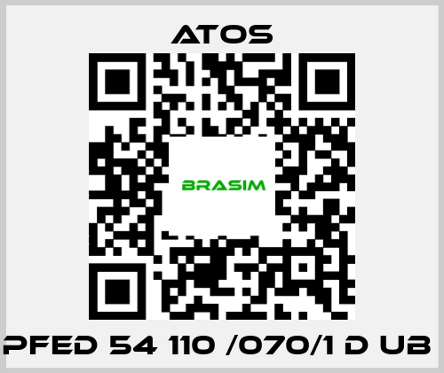 Atos-PFED 54 110 /070/1 D UB  price