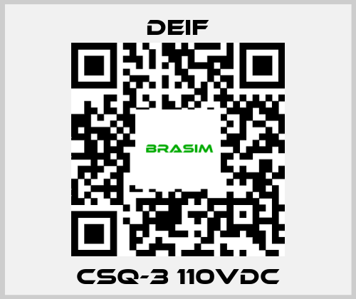 Deif-CSQ-3 110VDC price