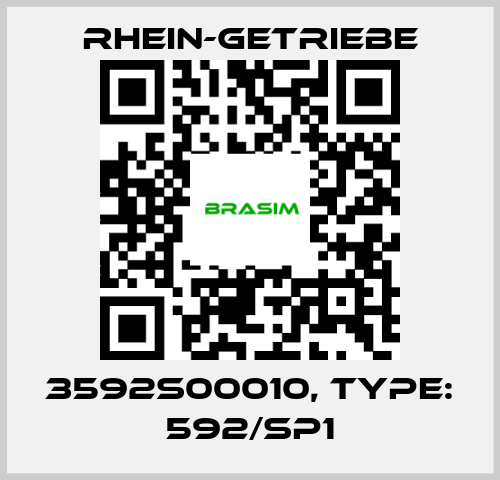 Rhein-Getriebe-3592S00010, Type: 592/Sp1 price