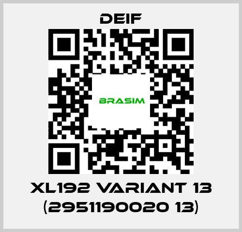 Deif-XL192 Variant 13 (2951190020 13) price