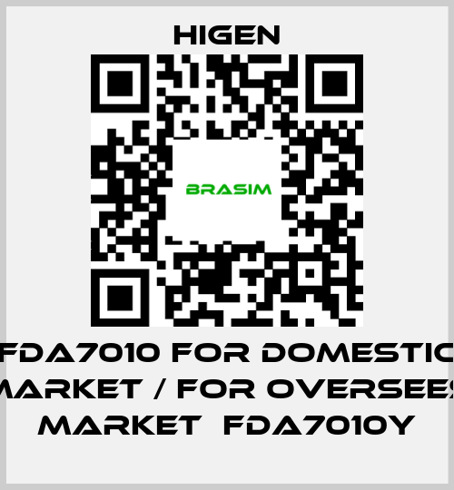 Higen-FDA7010 for domestic market / for oversees market  FDA7010Y price