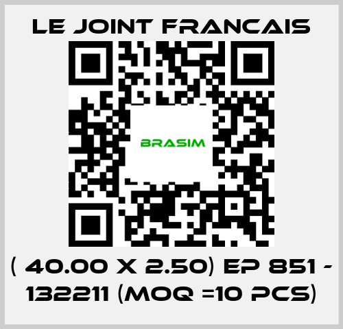 LE JOINT FRANCAIS-( 40.00 X 2.50) EP 851 - 132211 (MOQ =10 pcs) price