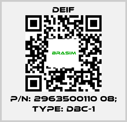 Deif-p/n: 2963500110 08; Type: DBC-1 price