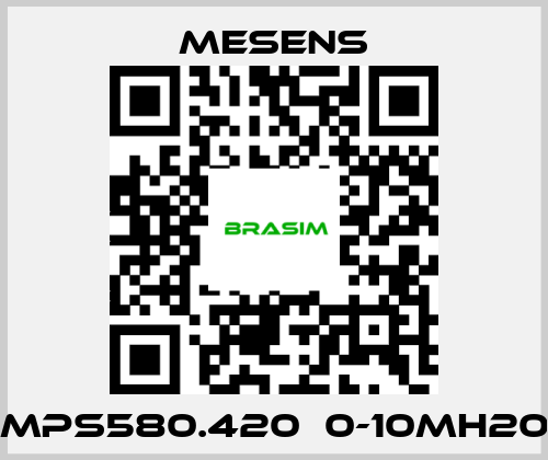 Mesens-MPS580.420  0-10mH20 price