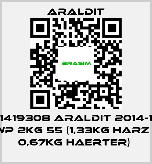 Araldit-1419308 ARALDIT 2014-1 WP 2KG 55 (1,33KG HARZ + 0,67KG HAERTER)  price