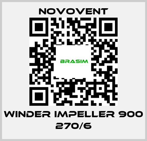 Novovent-WINDER IMPELLER 900 270/6 price