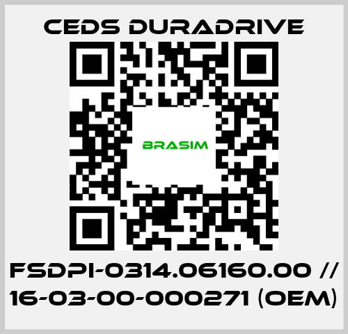 Ceds Duradrive-FSDPI-0314.06160.00 // 16-03-00-000271 (OEM) price