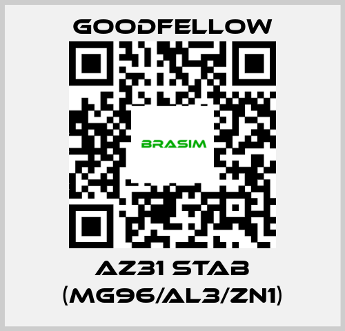 Goodfellow-AZ31 Stab (Mg96/Al3/Zn1) price