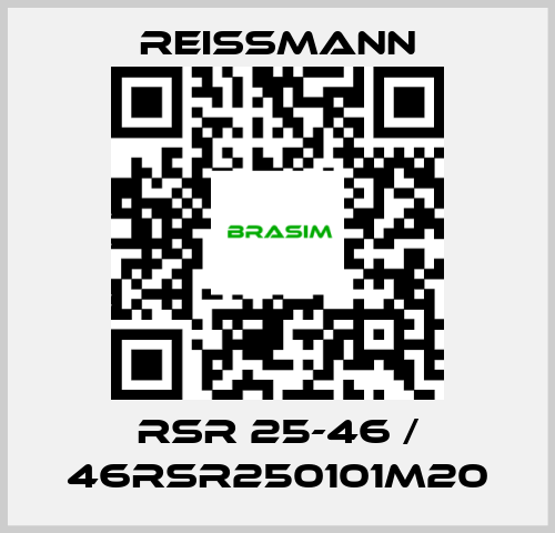 Reissmann-RSR 25-46 / 46RSR250101M20 price