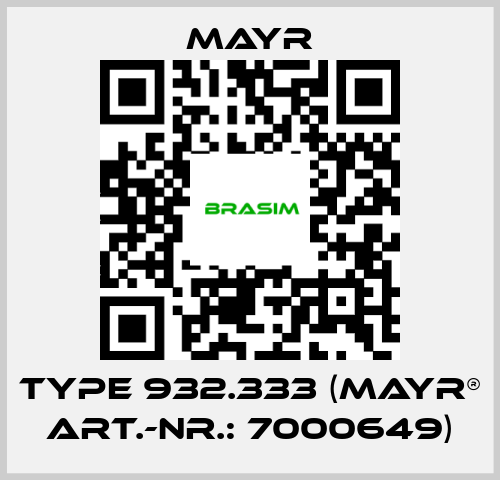 Mayr-Type 932.333 (mayr® Art.-Nr.: 7000649) price