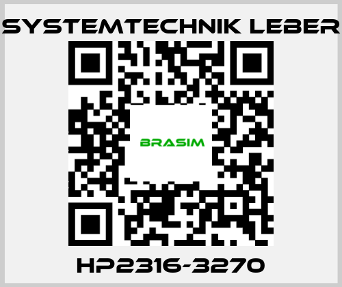 Systemtechnik LEBER-HP2316-3270 price