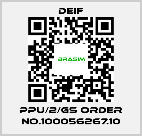 Deif-PPU/2/Gs ORDER No.100056267.10 price