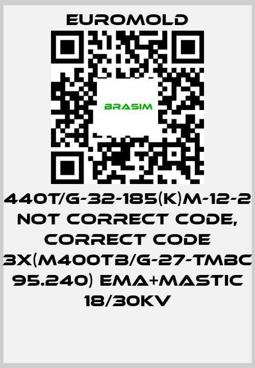 EUROMOLD-440T/G-32-185(K)M-12-2 not correct code, correct code 3x(M400TB/G-27-TMBC 95.240) EMA+MASTIC 18/30KV price