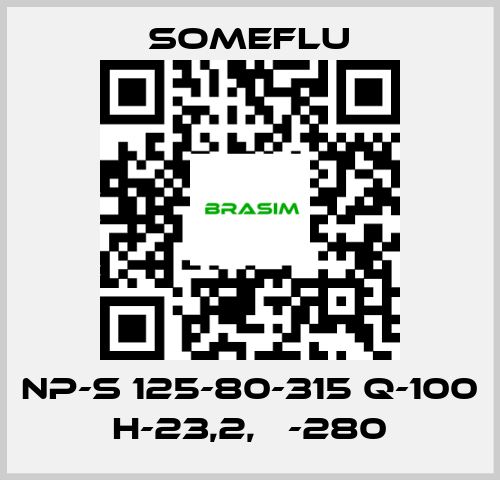 SOMEFLU-NP-S 125-80-315 Q-100 H-23,2, Ф-280 price