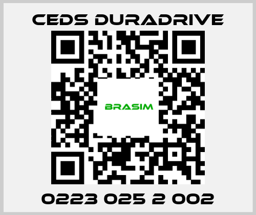 Ceds Duradrive-0223 025 2 002 price