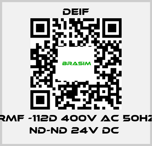 Deif-RMF -112D 400V AC 50HZ ND-ND 24V DC  price