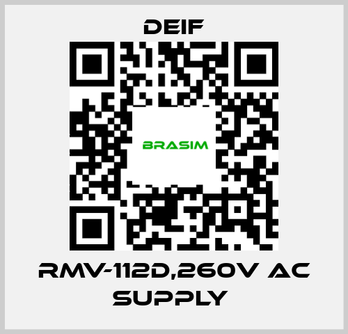 Deif-RMV-112D,260V AC SUPPLY  price