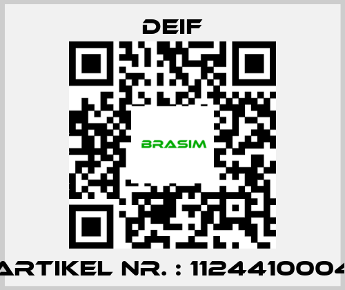 Deif-Artikel Nr. : 1124410004 price