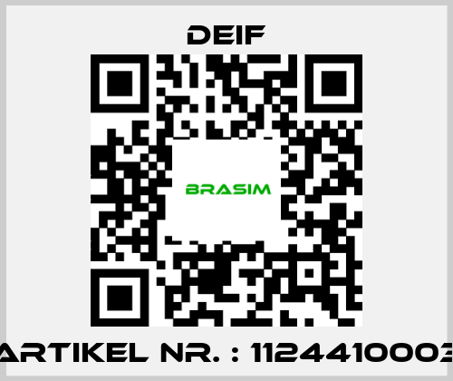 Deif-Artikel Nr. : 1124410003 price