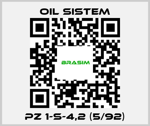 Oil Sistem-PZ 1-S-4,2 (5/92) price