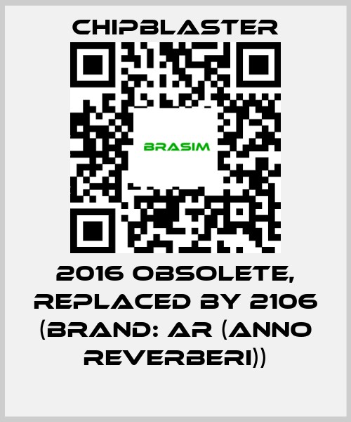 Chipblaster-2016 obsolete, replaced by 2106 (Brand: AR (anno reverberi)) price