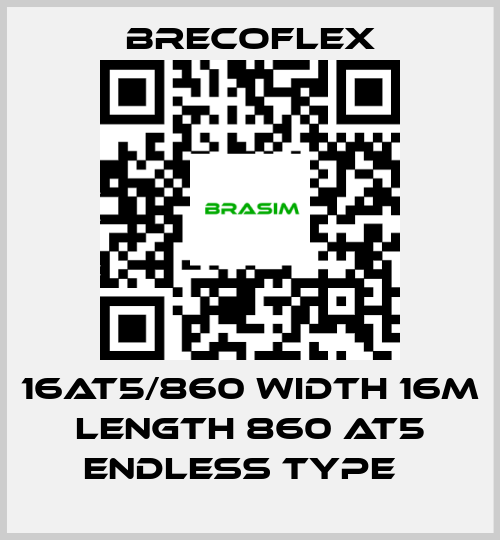 Brecoflex-16AT5/860 Width 16m Length 860 AT5 Endless type　 price