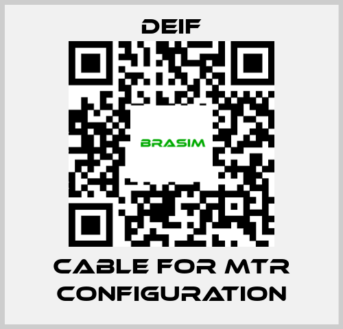 Deif-Cable for MTR configuration price