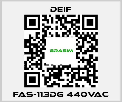 Deif-FAS-113DG 440VAC price