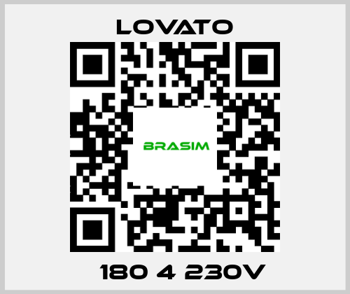 Lovato-Β180 4 230V price