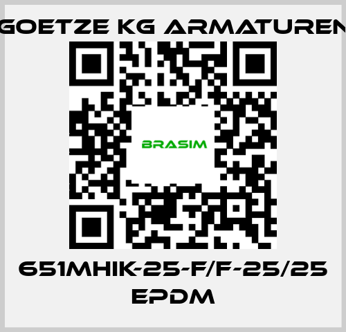 Goetze KG Armaturen-651mHIK-25-f/f-25/25 EPDM price