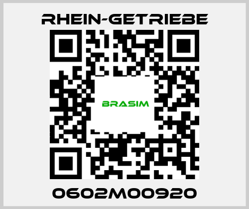 Rhein-Getriebe-0602M00920 price