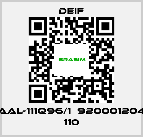 Deif-AAL-111Q96/1  920001204 110 price