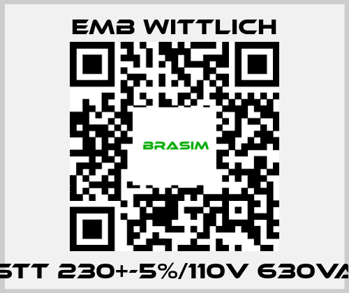 EMB Wittlich-STT 230+-5%/110V 630VA price