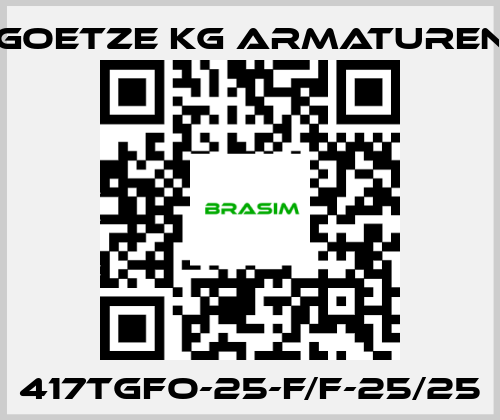 Goetze KG Armaturen-417tGFO-25-f/f-25/25 price