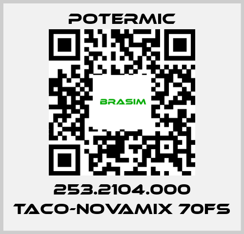 Potermic-253.2104.000 TACO-NOVAMIX 70FS price