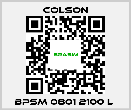 Colson-BPSM 0801 2100 L  price