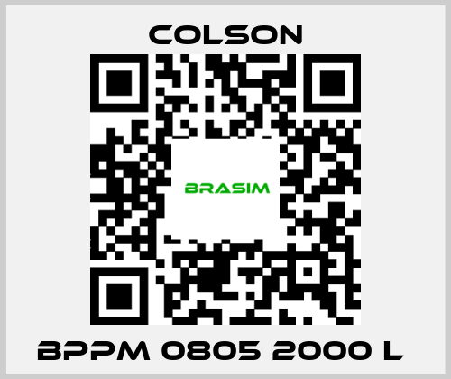 Colson-BPPM 0805 2000 L  price