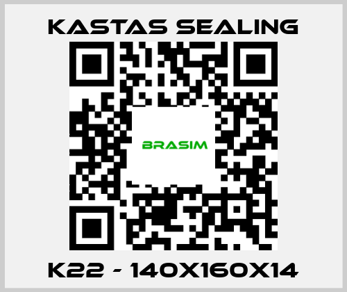 Kastas Sealing-K22 - 140X160X14 price