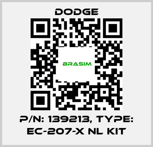 Dodge-p/n: 139213, Type: EC-207-X NL KIT price