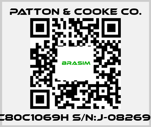 Patton & Cooke Co.-C80C1069H S/N:J-082691 price