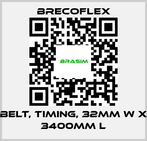 Brecoflex-BELT, TIMING, 32MM W X 3400MM L price