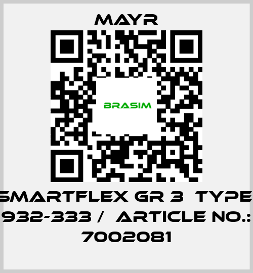 Mayr-Smartflex GR 3  Type: 932-333 /  Article No.: 7002081 price