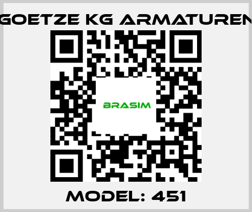 Goetze KG Armaturen-Model: 451 price