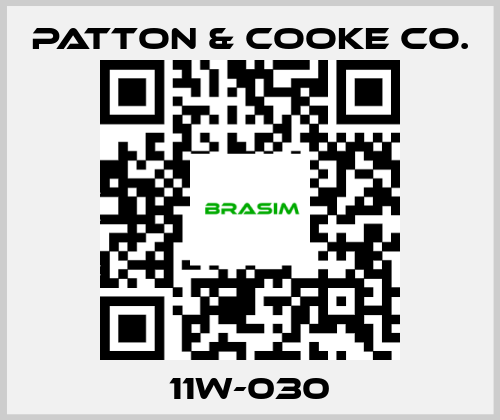 Patton & Cooke Co.-11W-030 price